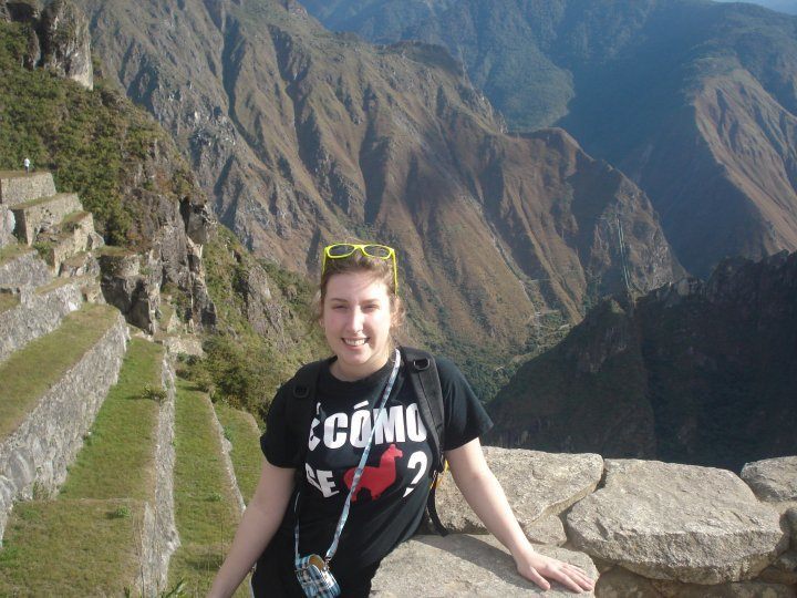 Photograph of Grace at Machu Pichu.