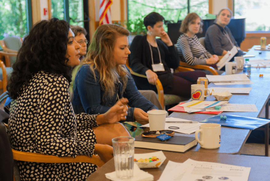 Mary's Pence grantees at grantee retreat