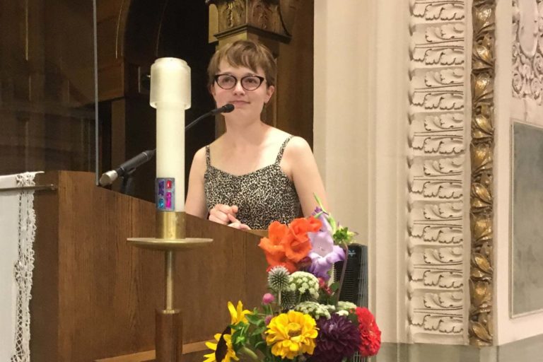 Laura at SJW Welcome Ritual