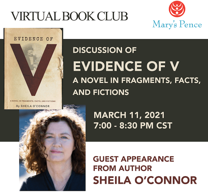 Invitation to book club with Sheila O'Connor Book Club