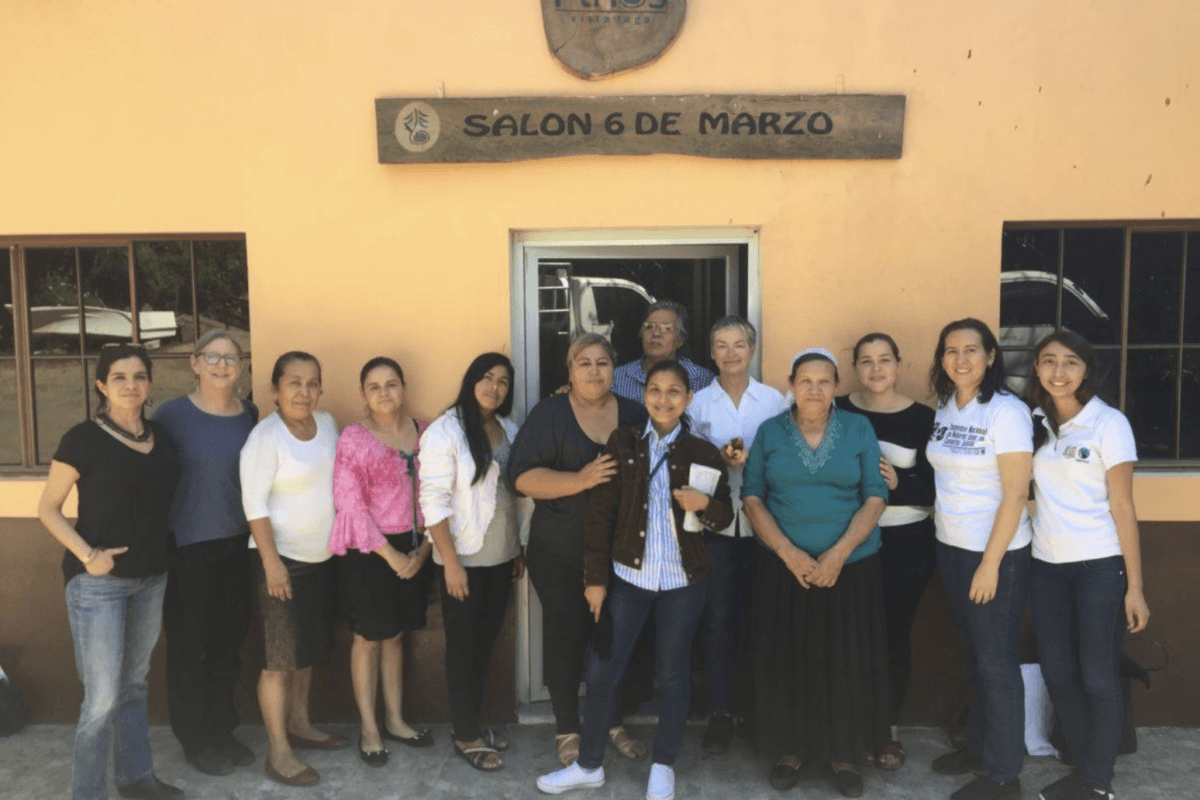 Some of Mary's Pence staff and board pictured with CESPPO-CLAC during a preliminary visit to El Salvador.